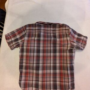 Outdoor Life Red and Gray Plaid Casual Button Down Shirt